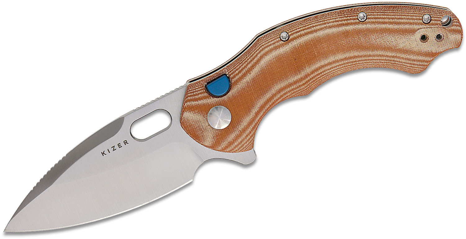 Kizer Cutlery Vanguard Matt Degnan Roach XL Button Liner Lock