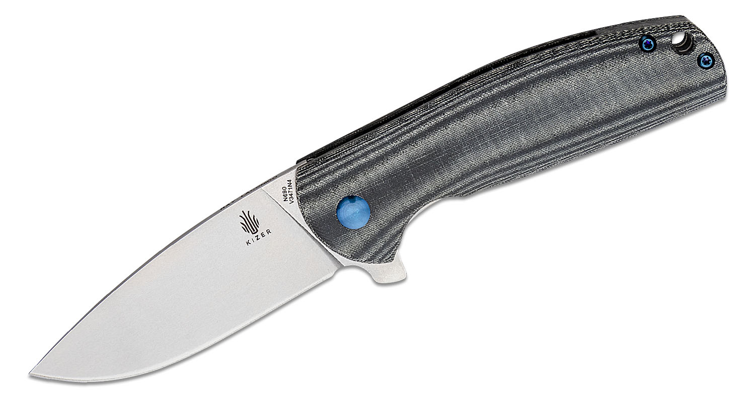 termini様 Kizer Laconico Gemini Left-Handed Frame Lock Knife (3.125