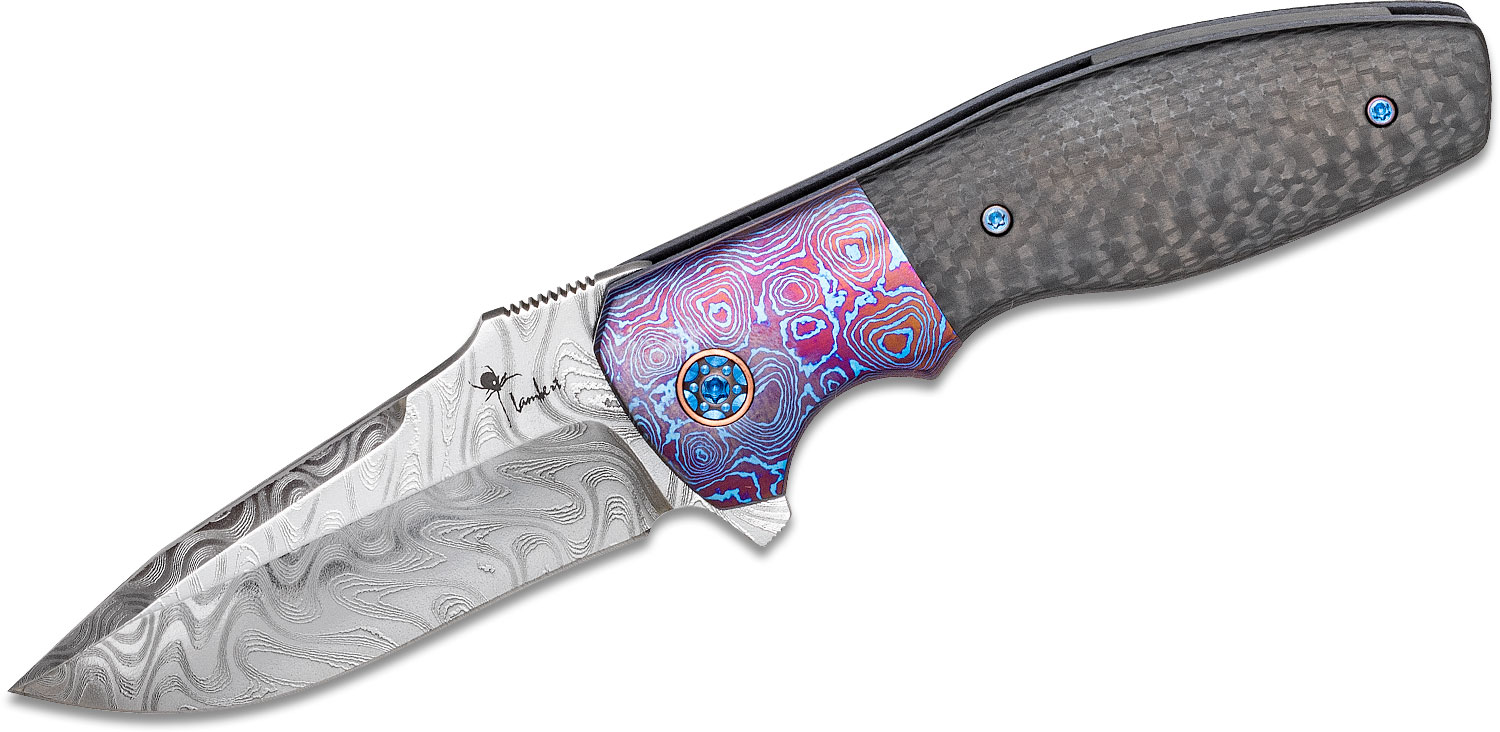 Kirby Lambert Custom Mini Augustus Classic Flipper Knife 3.375