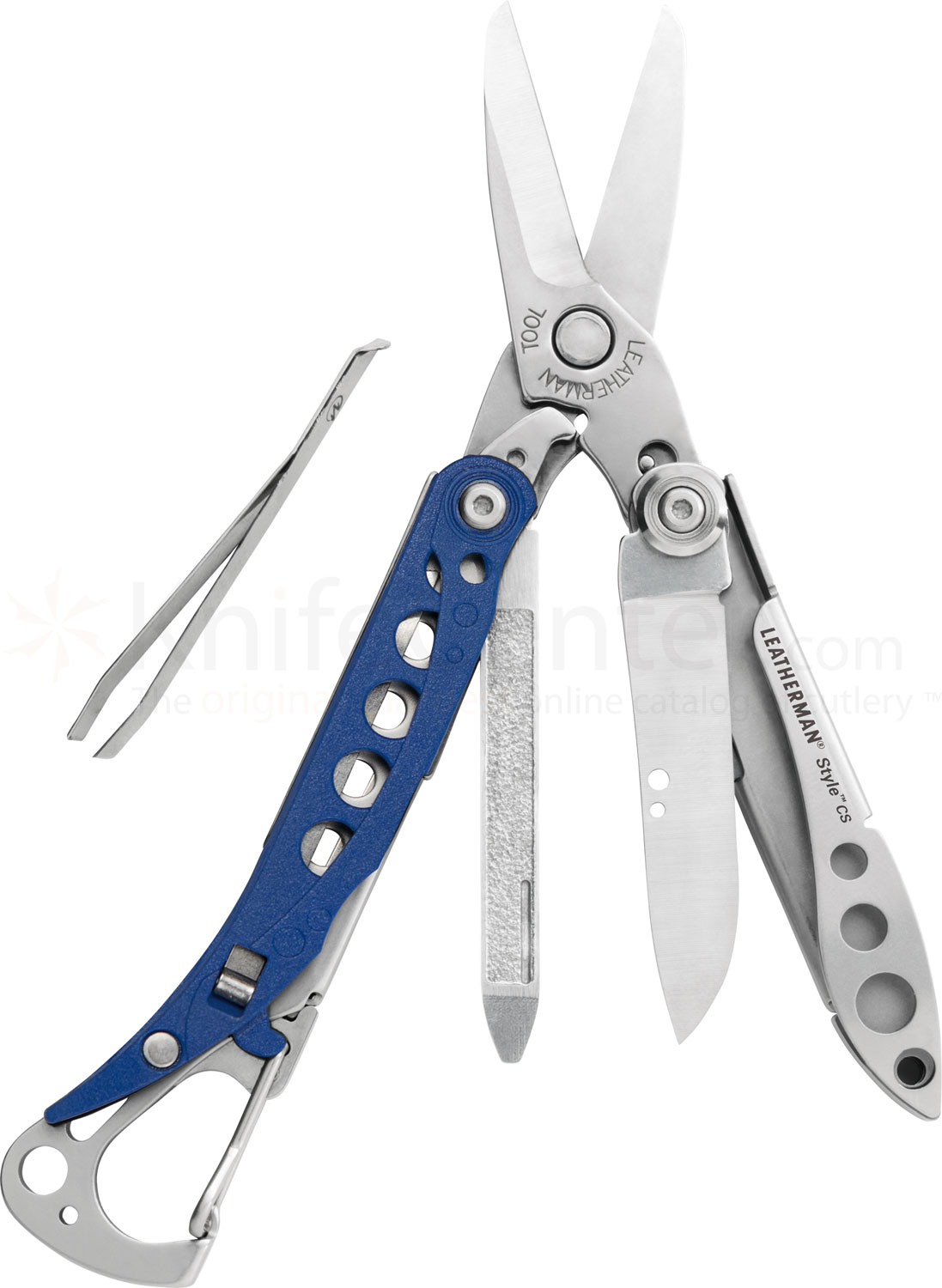 Leatherman Style CS Keychain Mini Multi-Tool, Royal Blue
