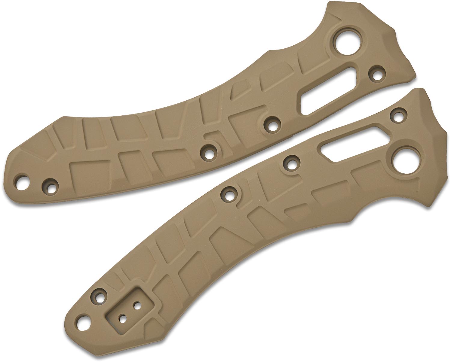 Lex Customs Microtech Amphibian Titanium Scales, Flat, Glock FDE
