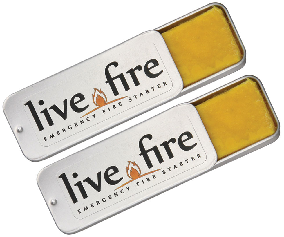 Live Fire Gear Live Fire Original Emergency Fire Starter, Twin Pack