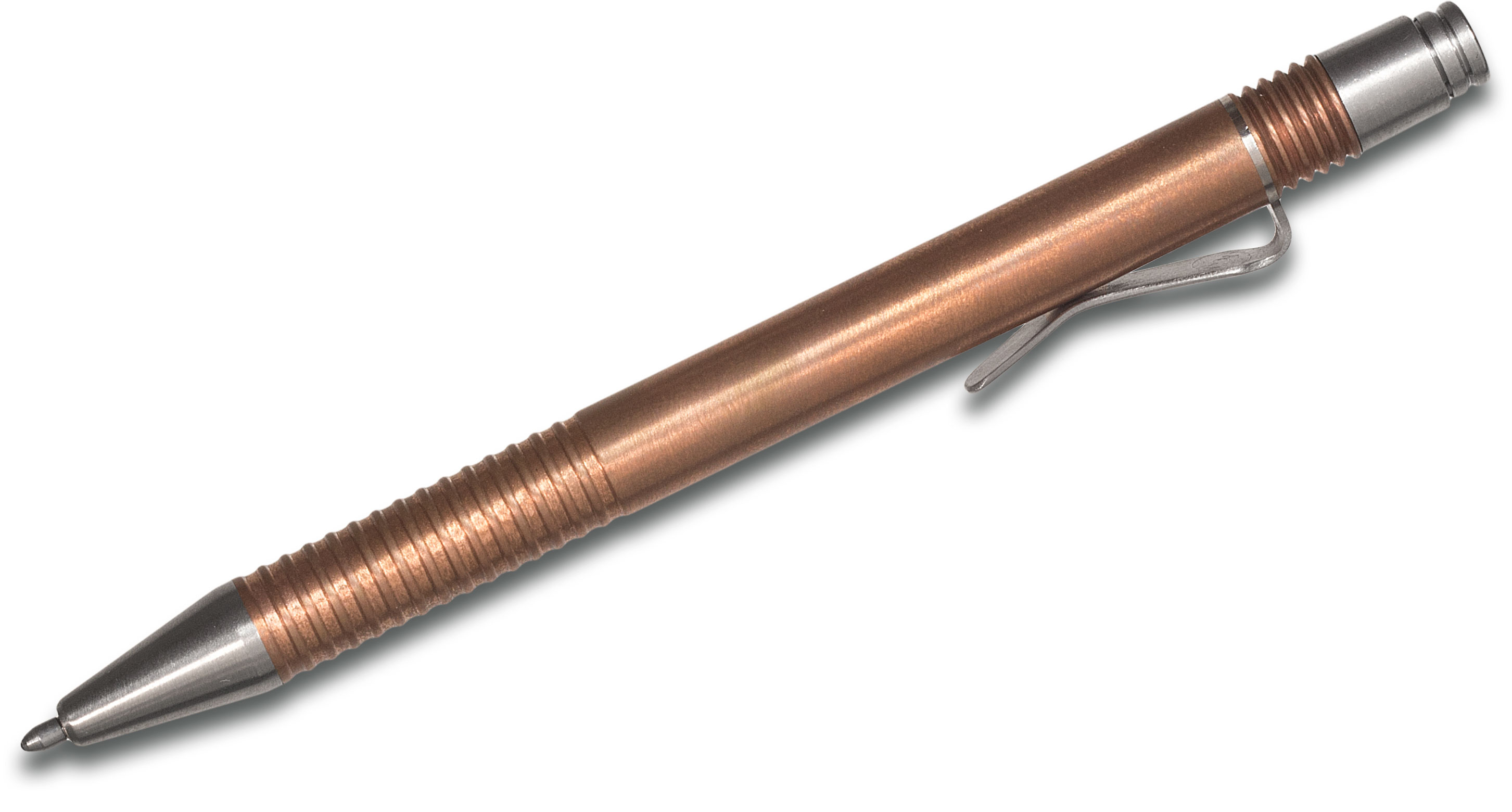 Matthew Martin Custom C375CU Copper Click Pen, 5" Overall KnifeCenter