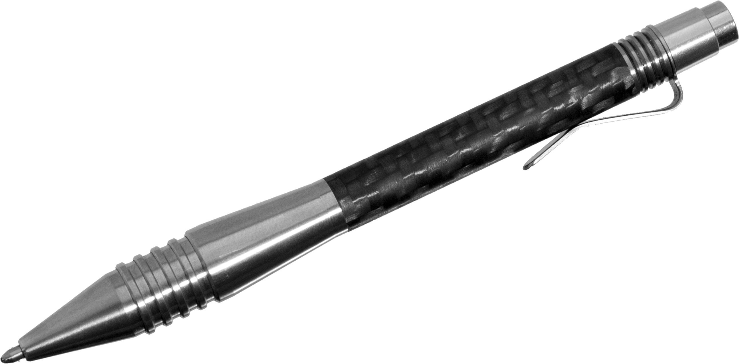 筆記具 Matthew Martin 400 Series Bronze Carbon Matthew Martin 400BCF Tactical Click Pen - KnifeArt.com