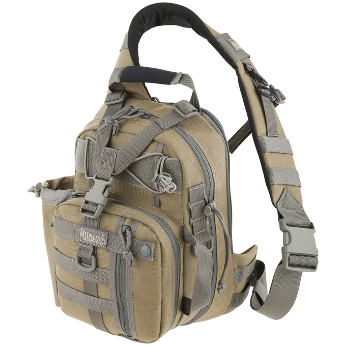 Maxpedition 0434KF Noatak Gearslinger Backpack, Khaki Foliage