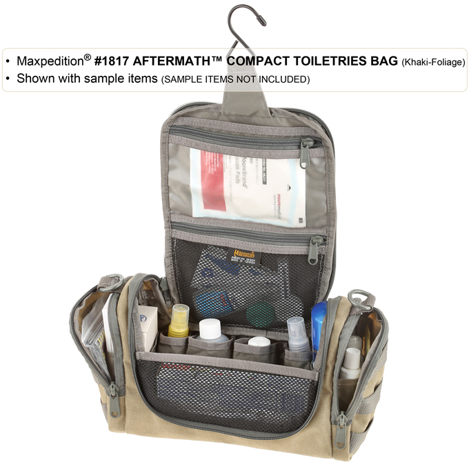 Maxpedition 1817k Aftermath Compact Toiletry Bag Khaki