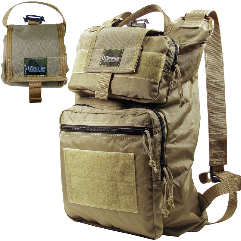 Maxpedition 0233K Rollypoly Extreme Folding Backpack, Khaki