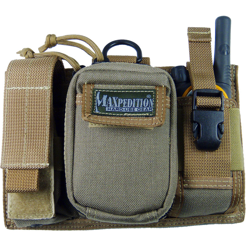 Maxpedition 0324K Triad Admin Pouch, Khaki - KnifeCenter
