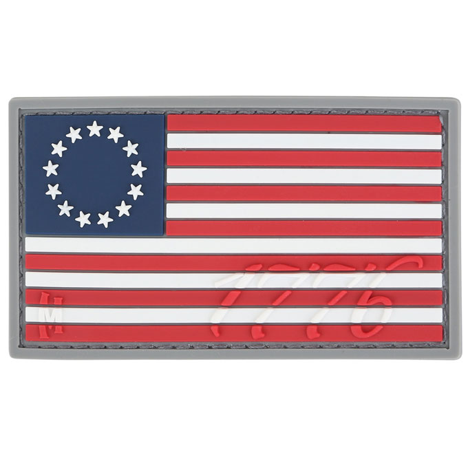 Maxpedition US76C PVC 1776 US Flag Patch, Color - KnifeCenter