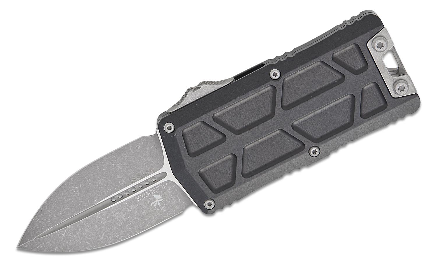 Microtech 1157-10AP Exocet II OTF Money Clip AUTO Knife 2.3
