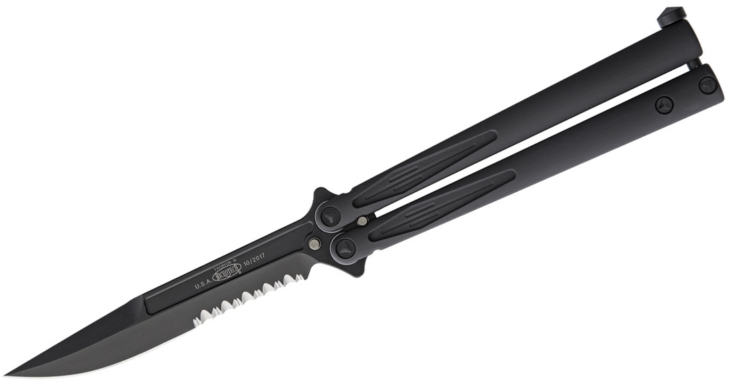 Microtech 173-2T Tachyon III Tactical Balisong Butterfly Knife 4.5