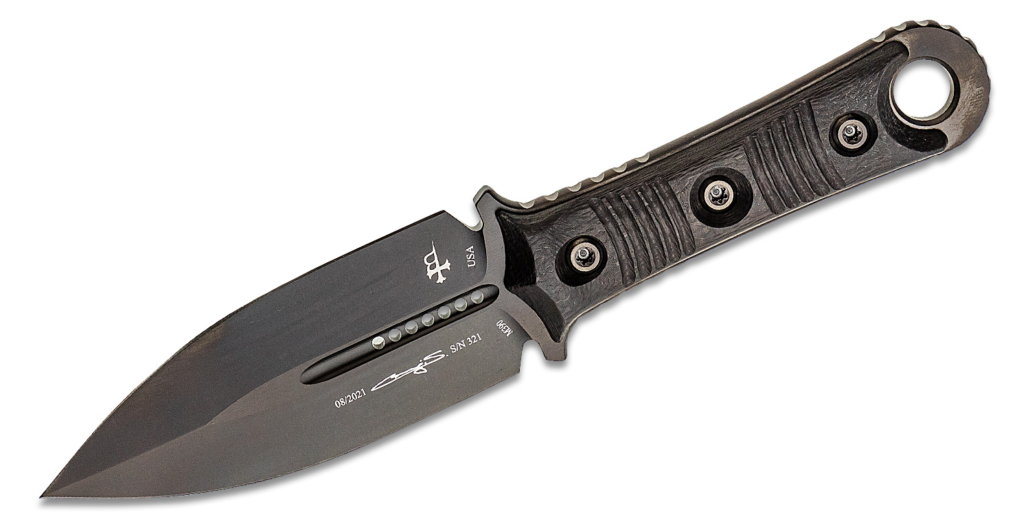 Microtech/Borka Blades 201-1DLCS Signature Series SBD Fixed Blade Knife ...