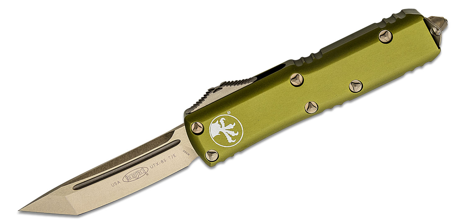Reviews and Ratings for Microtech 23313OD UTX85 AUTO OTF Knife 3" Bronze Tanto Plain Blade, OD