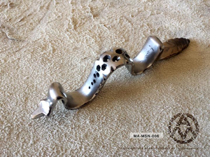 ニシャネ　　M KKK Miltner Adams Custom Self-Defense Titanium Snake Kubotan, Large