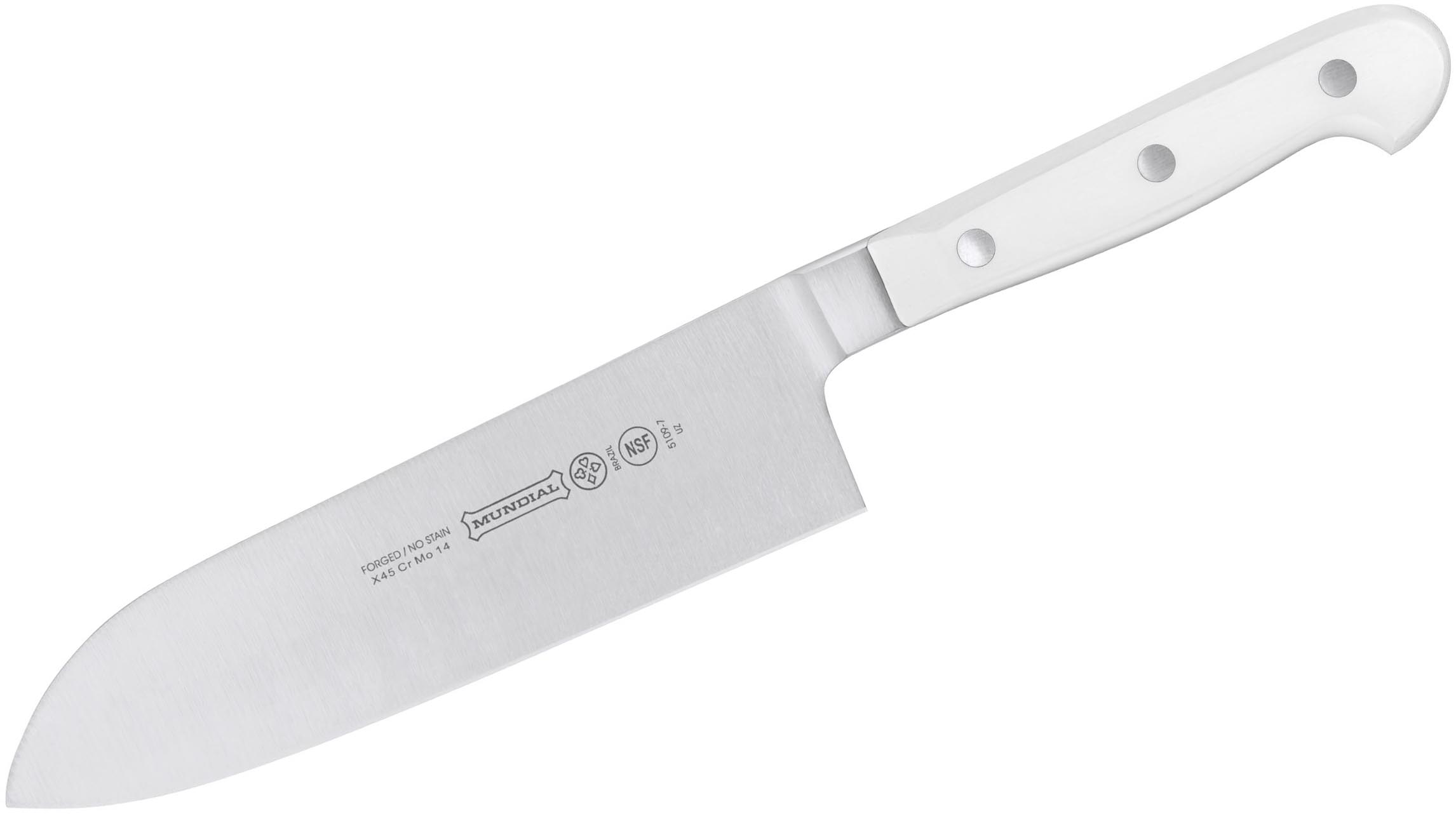 Reviews and Ratings for Mundial 7" Santoku Knife, White Polyacetal