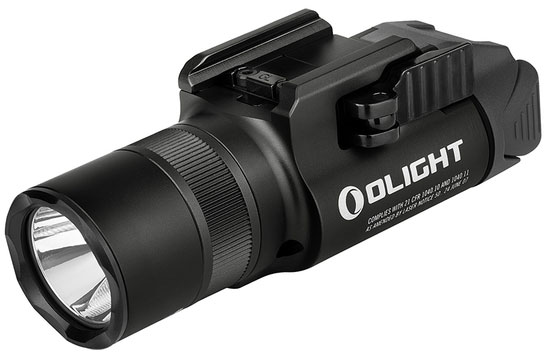 Olight Baldr Pro R Rechargeable LED Weaponlight, Black, 1350