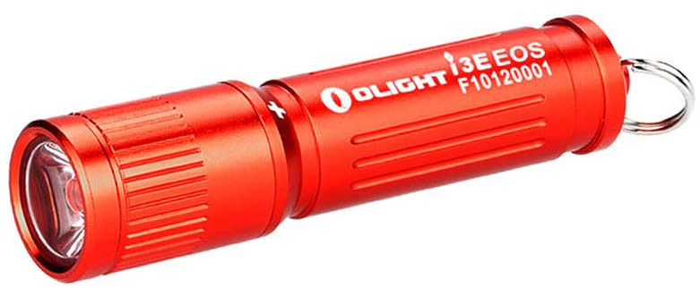 Olight i3E Red Keychain LED Flashlight, 90 Max Lumens (1 x AAA