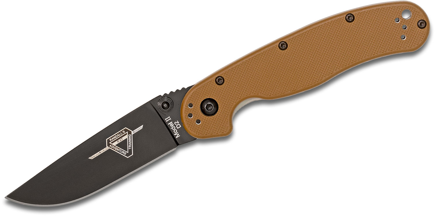 Provo RAT Ⅱ Ontario RAT Model 2 Liner Lock Knife Black - Blade HQ