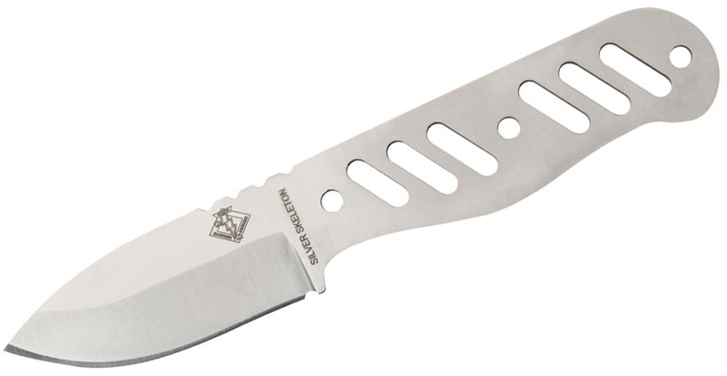 Ontario Ranger Silver Skeleton Neck Knife 2.691" Blade, Stainless Steel  Handle - KnifeCenter - 9462 - Discontinued