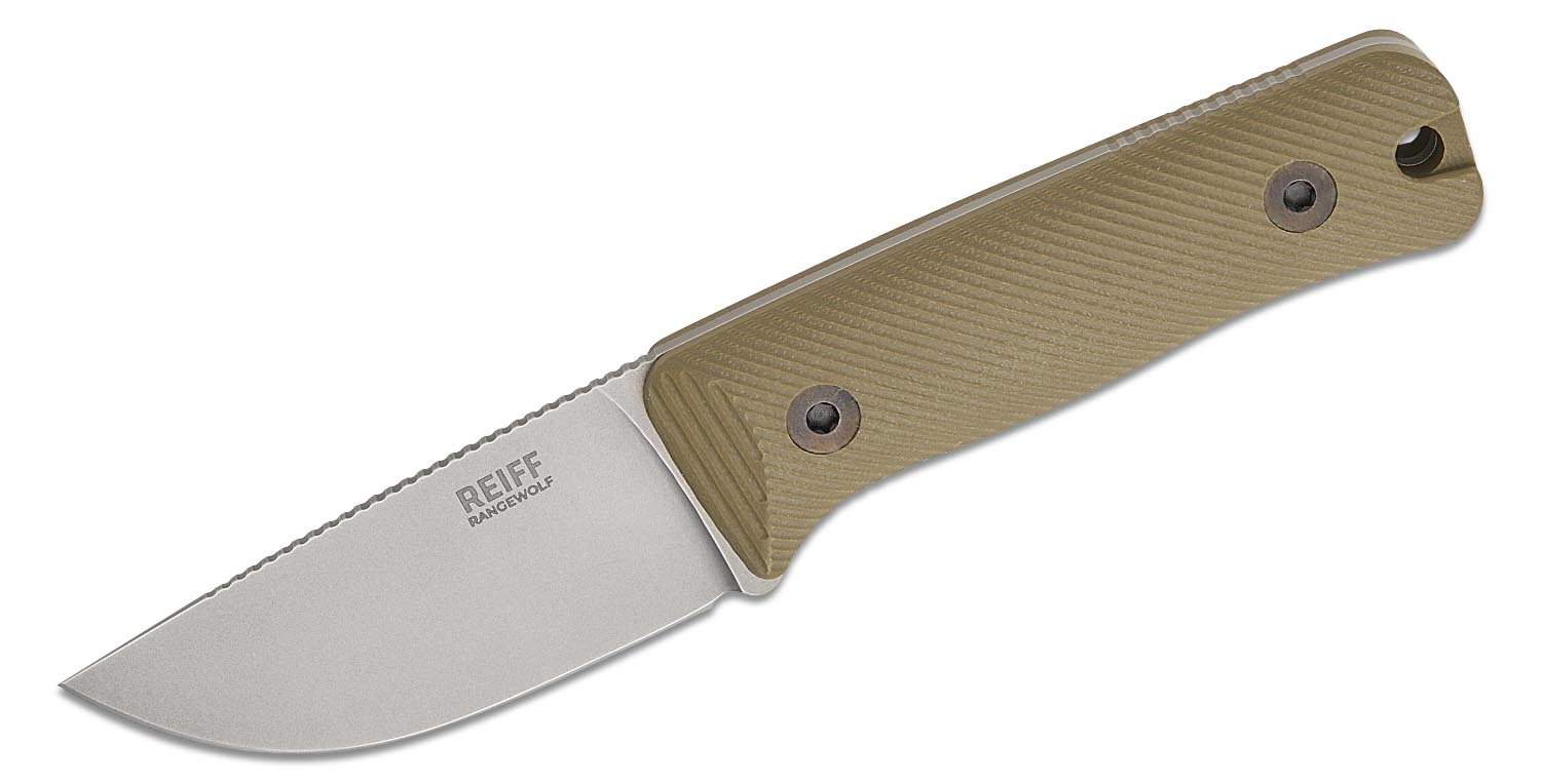 Reiff Knives/Ranger Point Precision RangeWolf Hunting Fixed Blade Knife ...