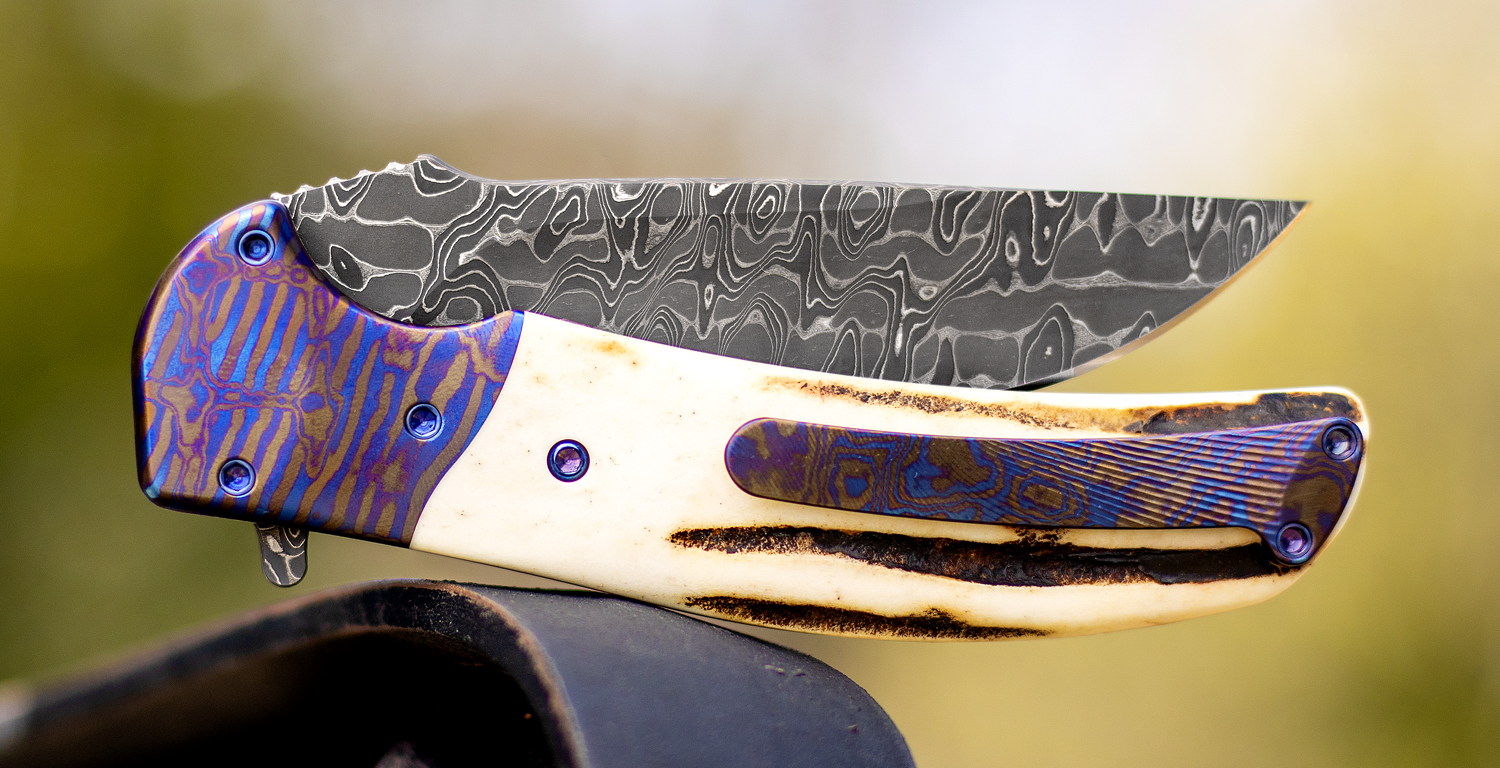 RJ Martin Custom Full-Dress Q36 Flipper Knife 3.875