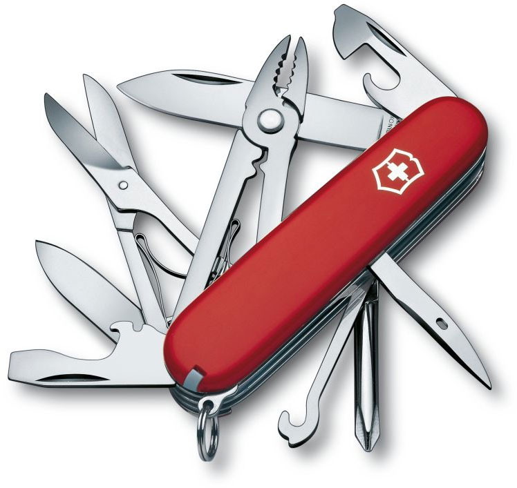 Victorinox Swiss Army Deluxe Tinker Multi-Tool, Red, 3.58