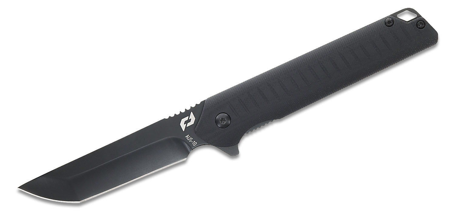激レア　BRUNT EDGEPAD 3HANDRED 25 BLACK Schrade Delta Class Steelhead Flipper Knife 3.5