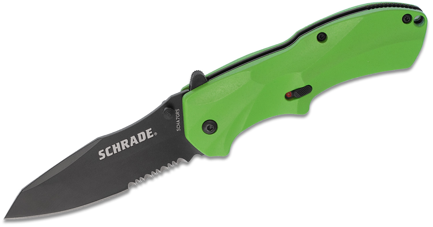 Schrade SCHA7GRS Assisted Flipper Knife 3.3