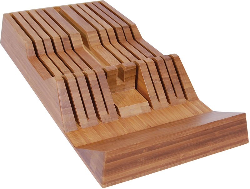Shun Bamboo In Drawer Knife Tray 11 Slots Knifecenter