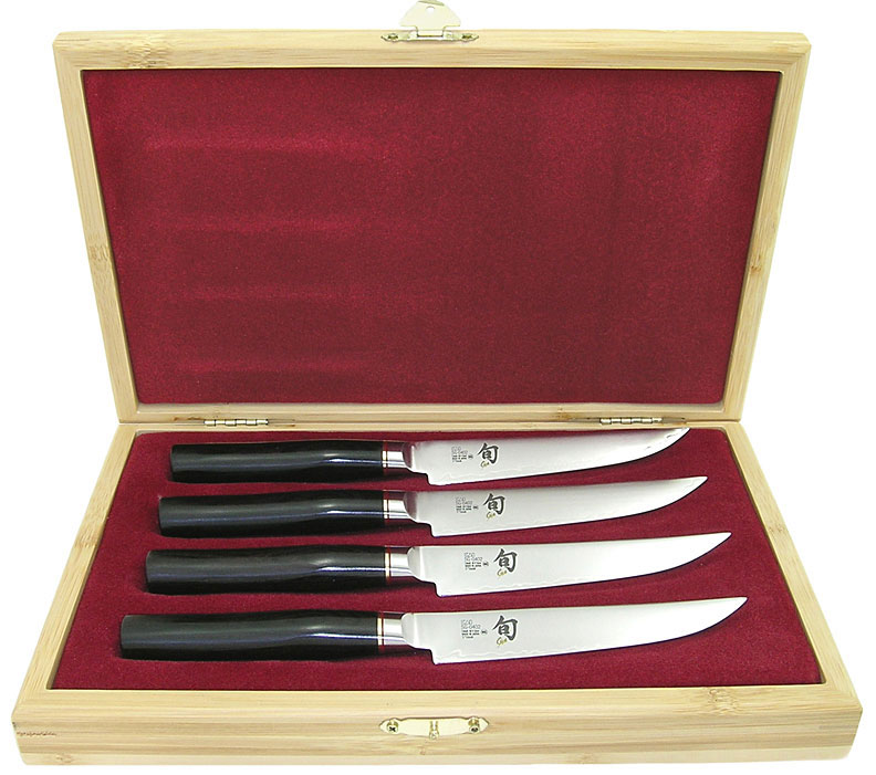 Shun Elite 4 Piece Steak Knife Box Set KnifeCenter KSSGS400