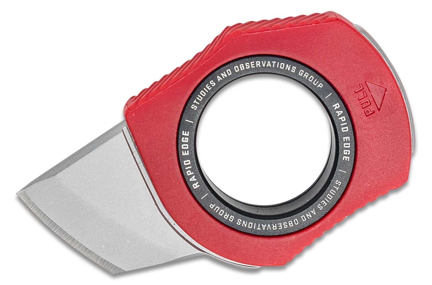 SOG Rapid Edge Rescue Red Neck Knife Stainless Steel Utility Blade, Red