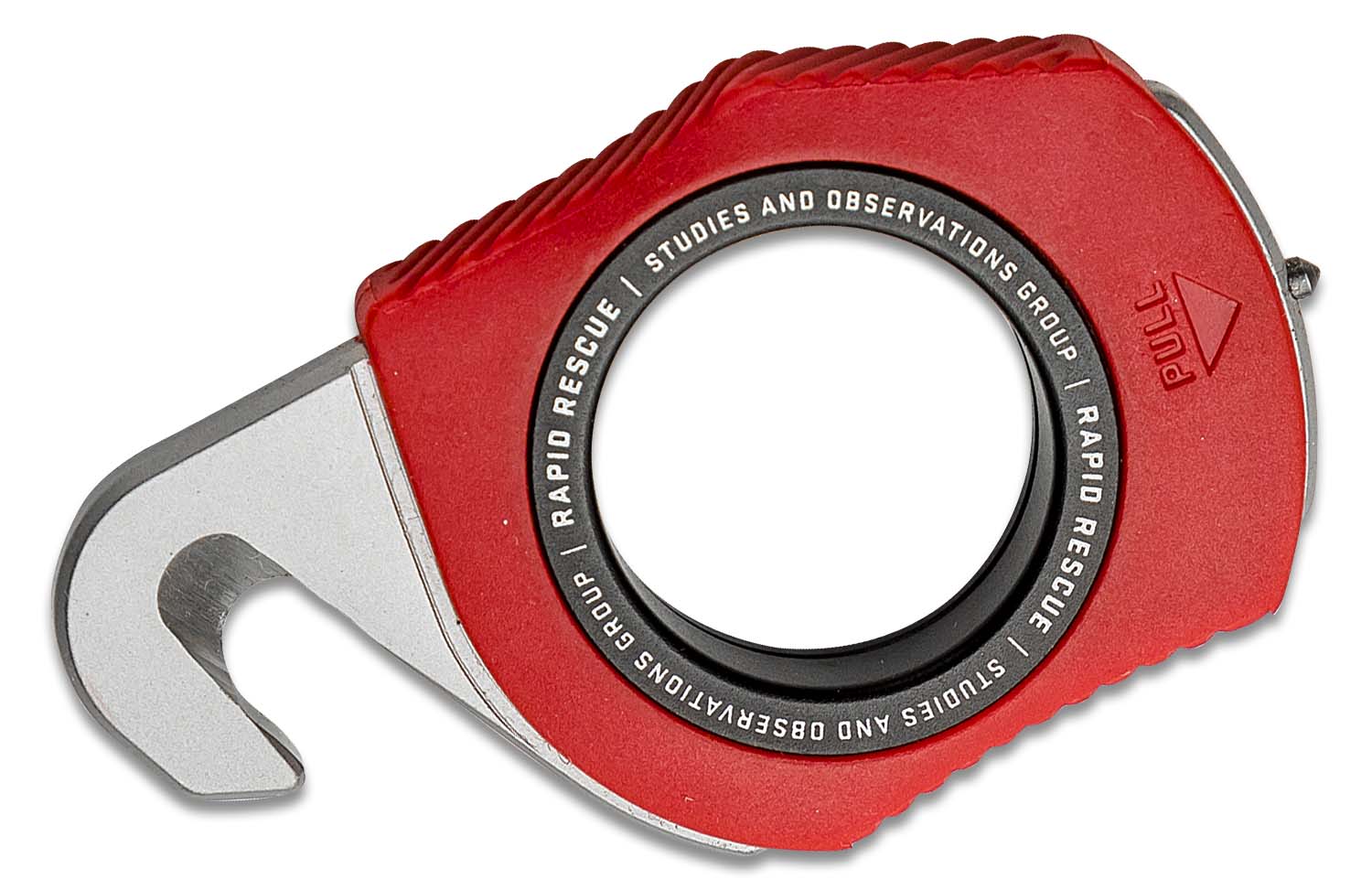 SOG Rapid Rescue Tool Rescue Red Stainless Steel Strap Cutter, Red GRN ...