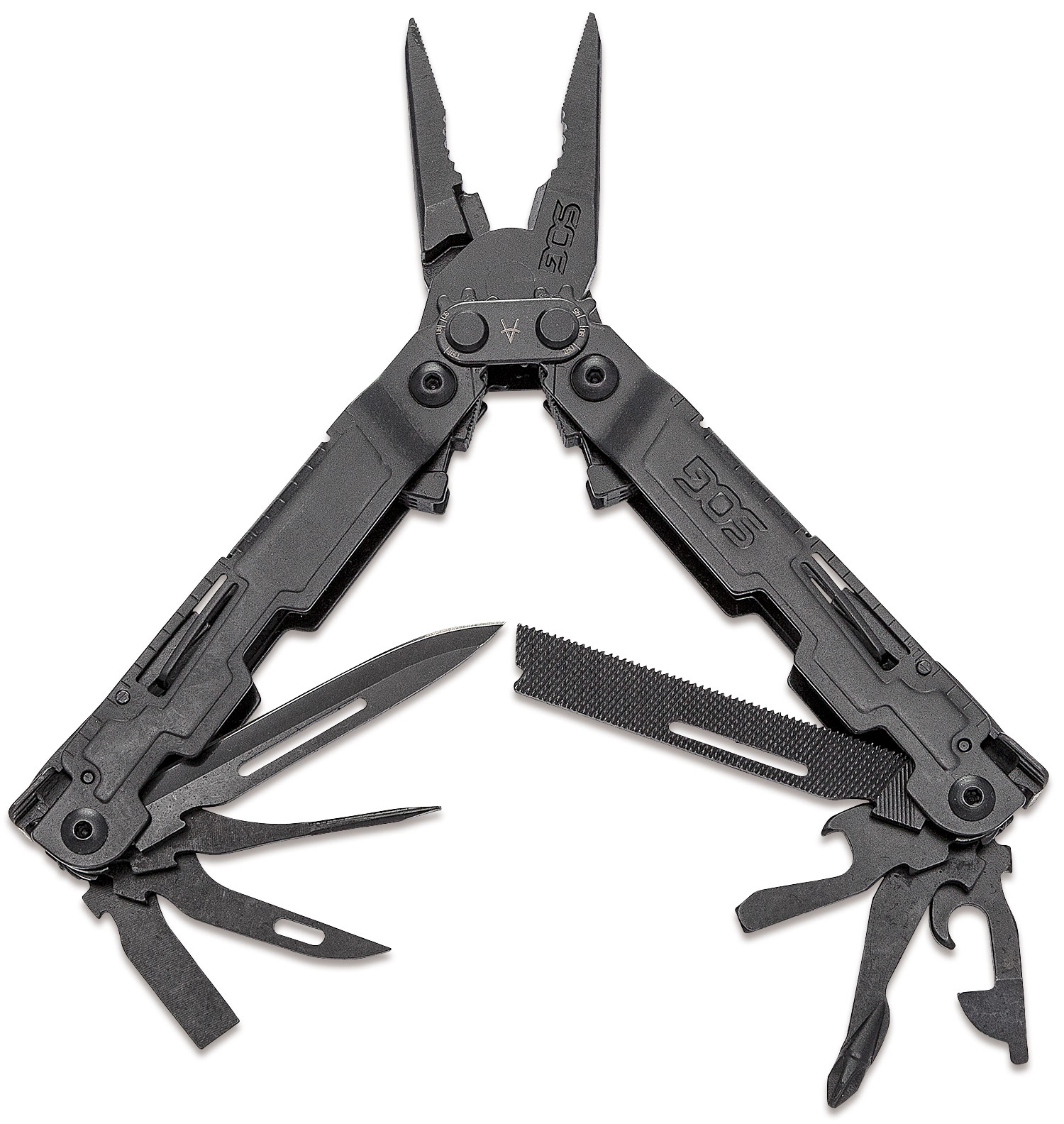thumbnail image 2 of SOG PowerAccess Multi-Tool PA1001-CP - 18 Tools, Stainless Steel, Sheath Included 2 of 5