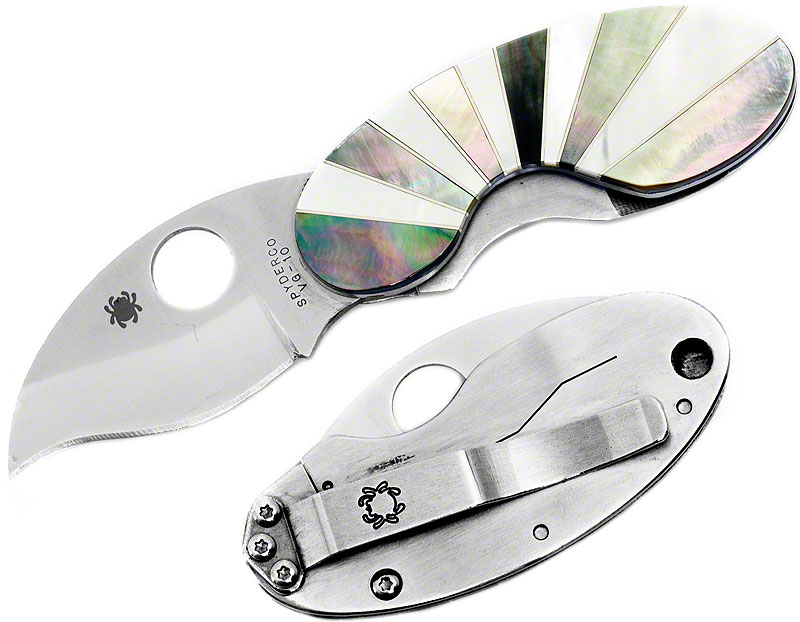 スパイダルコ　クリケット　Spyderco Cricket Spyderco Cricket Stainless Handle Plain Edge Steel: VG-10 4.5