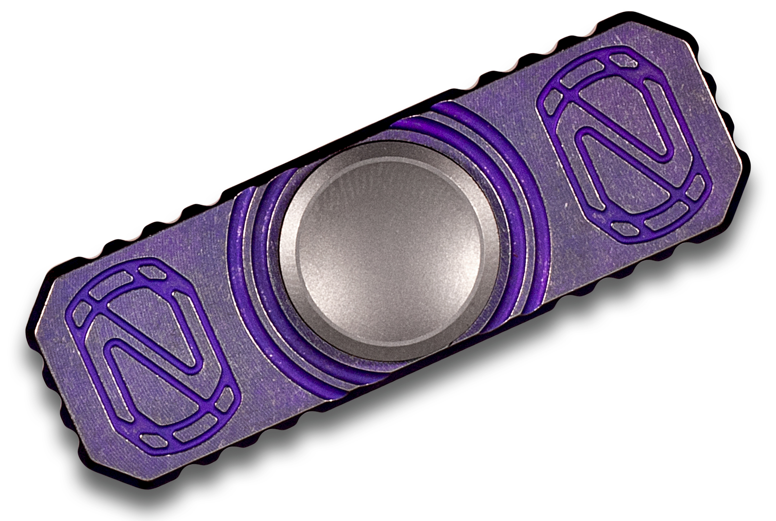 Stedemon Knife Company Z01 Purple Titanium Hand Spinner