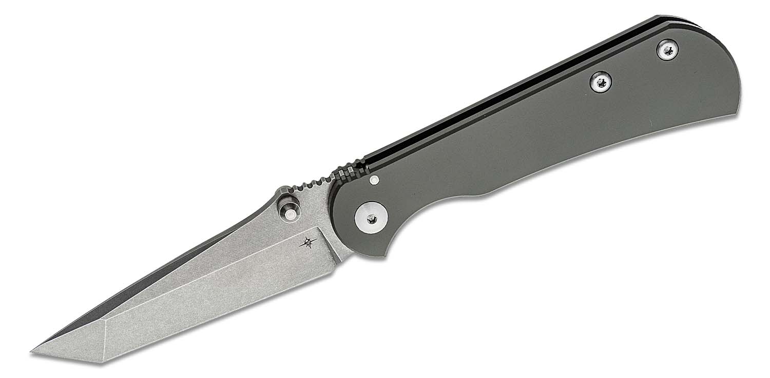 Toor Knives Merchant 2.0 - FL35T Folding Knife 3.5" CPM-S35VN Stonewashed  Tanto Blade, Spanish Moss Titanium Handles, Deep Carry Clip - KnifeCenter - Merchant  2.0 FL35T Spanish Moss - Discontinued