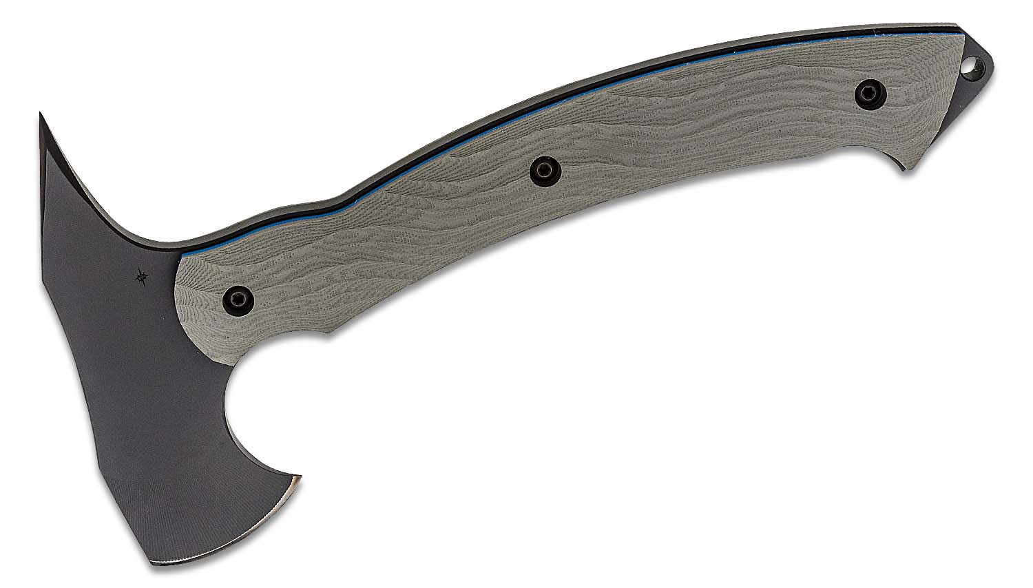 Toor Knives Tomahawk, 11" Overall, D2 Black Axe Head with Spike, Stealth Gray G10 Handles, Kydex