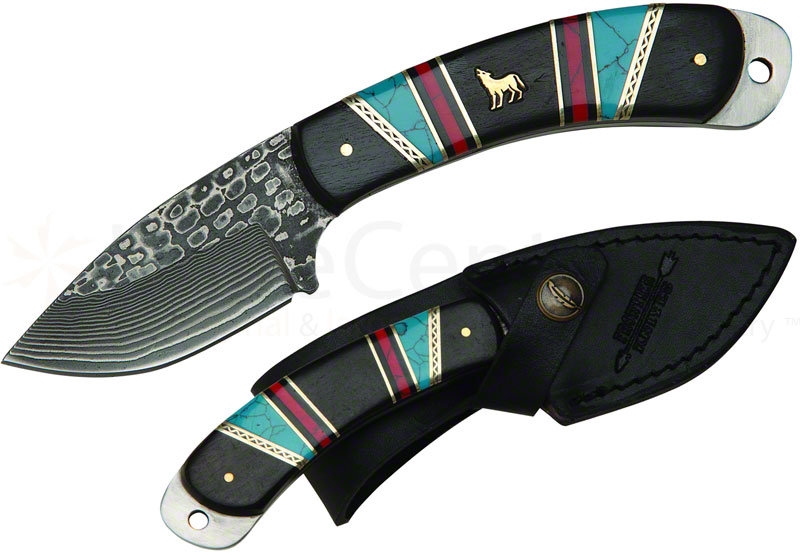 United Cutlery Frontier Howling Wolf Skinner 3-1/2