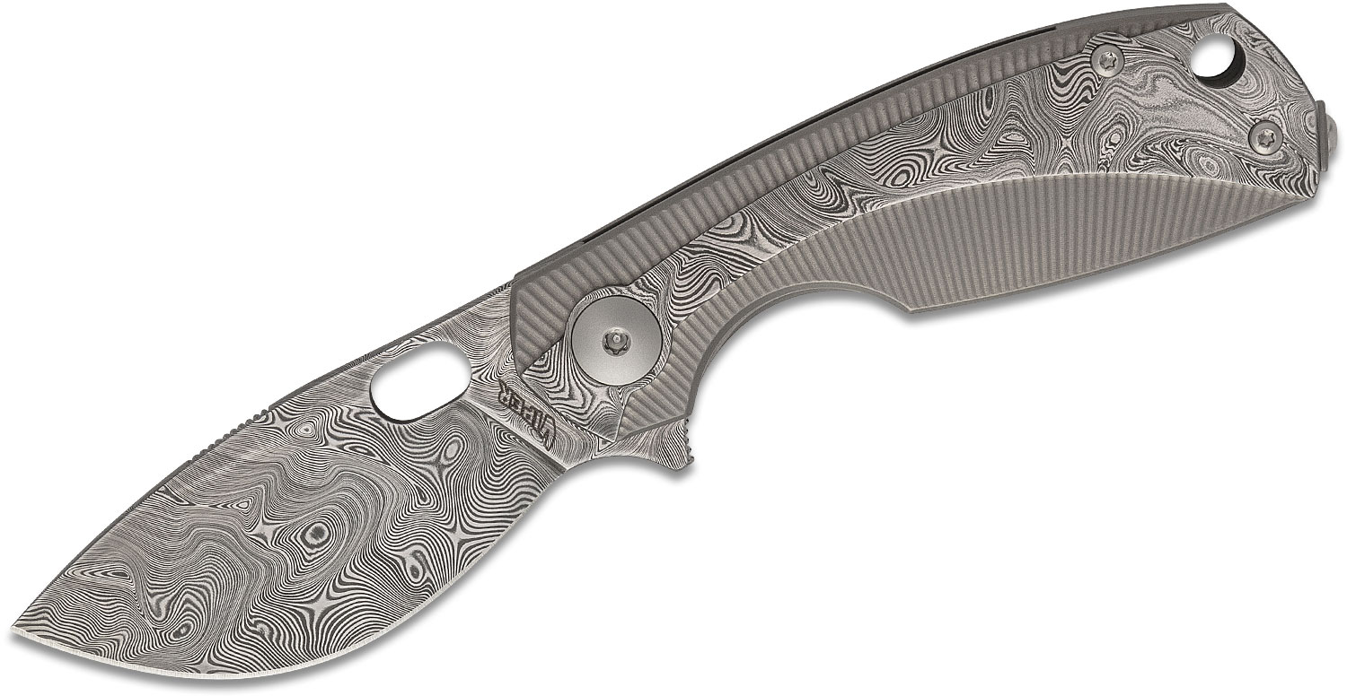 Viper Knives Vox Lille Damascus Flipper Knife 2.5