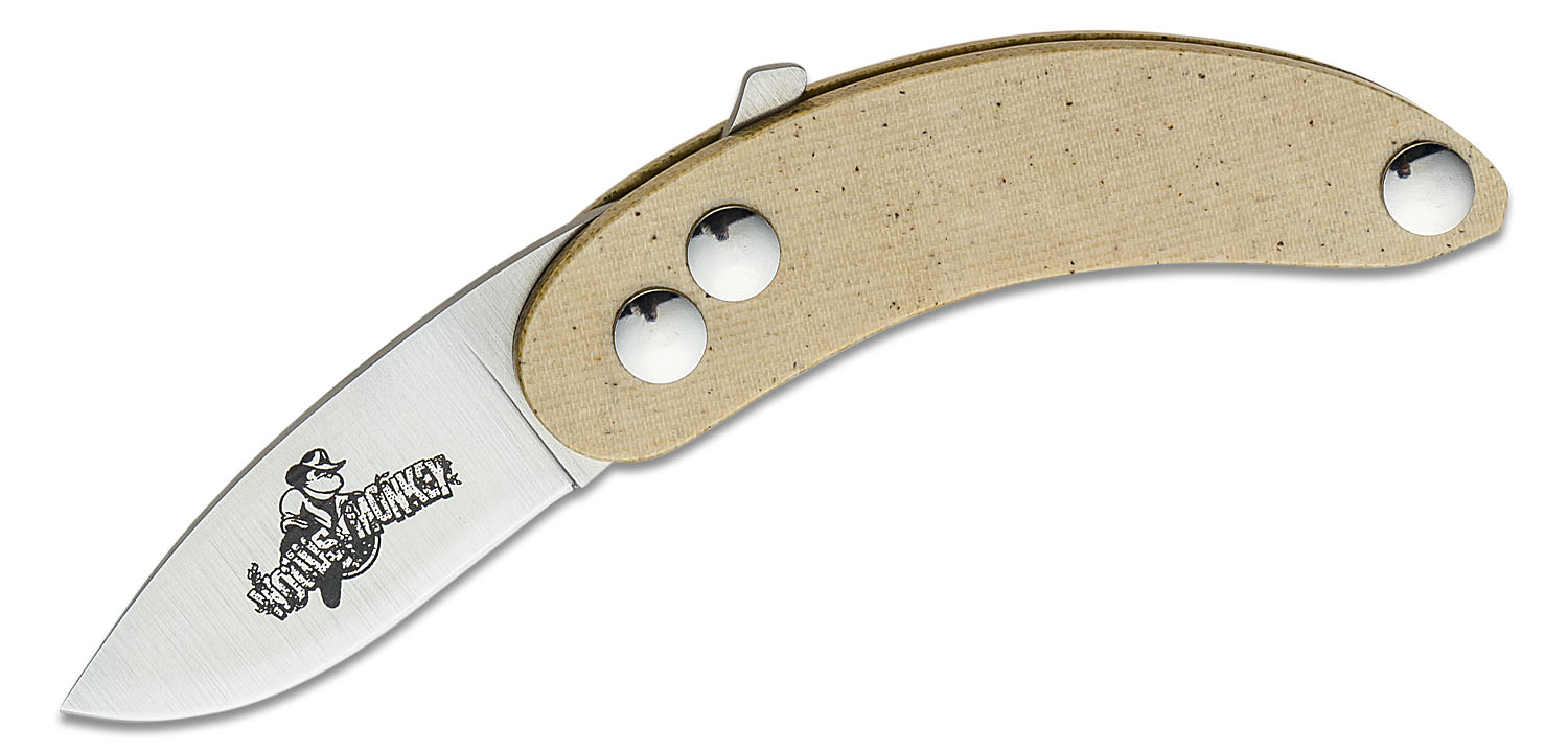 Woodsmonkey Banana Peel EDC Modular Friction Folding Knife 2.5” A2