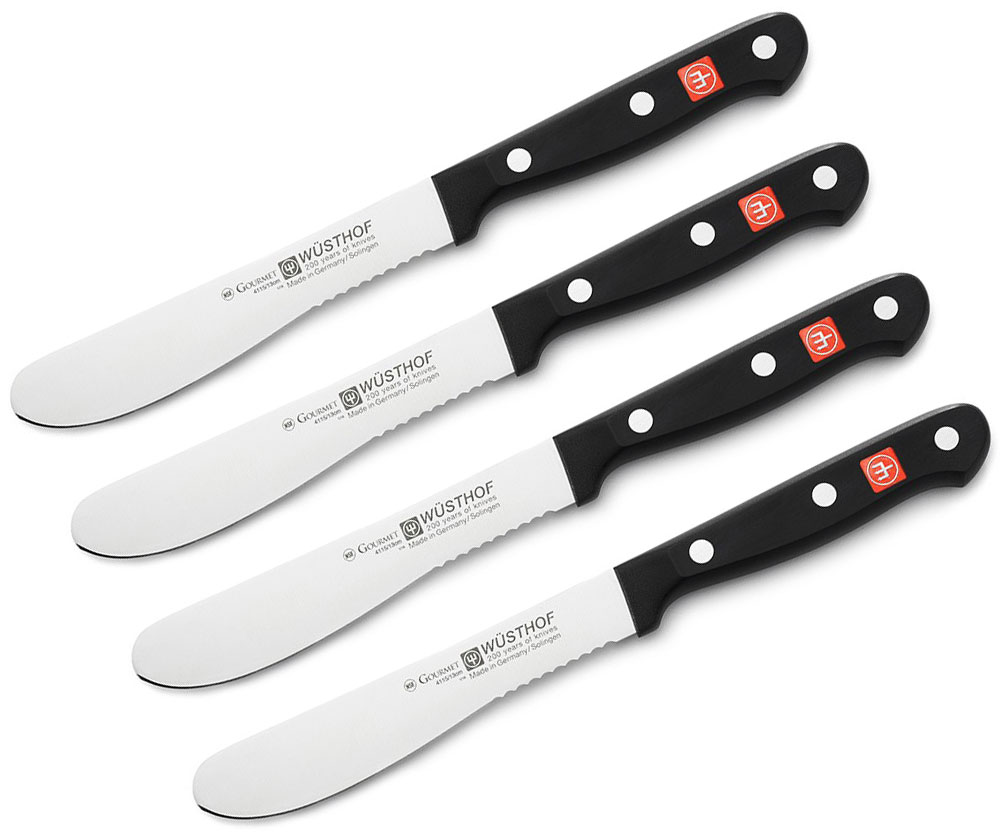 Wusthof 4 Piece Gourmet Burger Knife Set Knifecenter 8504