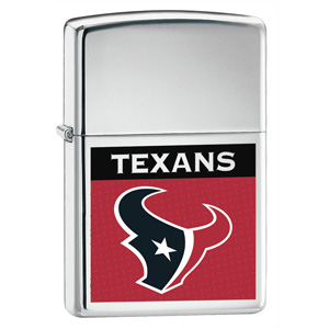 Zippo® High Polish Chrome, Houston Texans - KnifeCenter - ZIP22661 ...