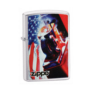 Mazzi - Alien Brushed Chrome Zippo Lighter - Shop Scorpio