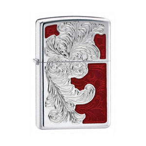 Zippo® Armor High Polish Chrome, Venetian Flourish - KnifeCenter